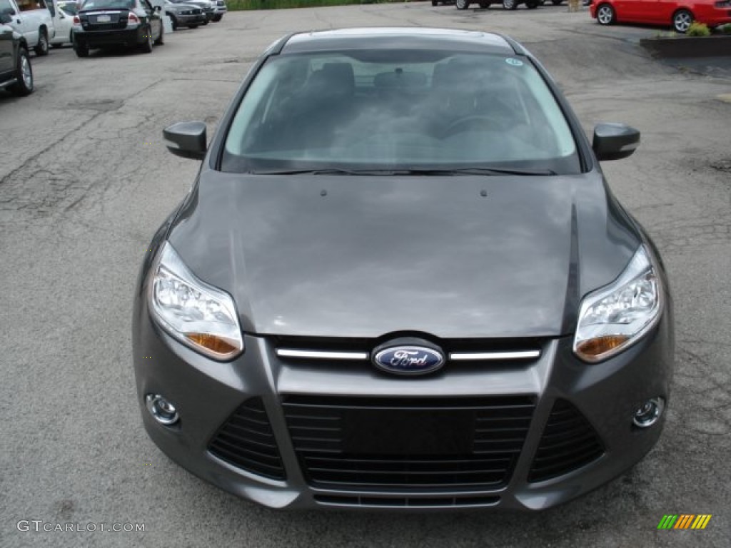 2012 Focus SEL Sedan - Sterling Grey Metallic / Charcoal Black photo #15