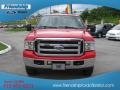 2007 Red Clearcoat Ford F250 Super Duty XLT SuperCab 4x4  photo #5