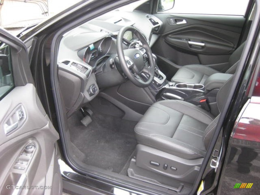 Charcoal Black Interior 2013 Ford Escape Titanium 2.0L EcoBoost 4WD Photo #66189975