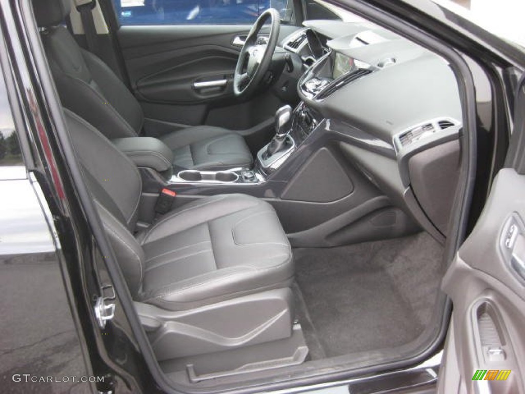 Charcoal Black Interior 2013 Ford Escape Titanium 2.0L EcoBoost 4WD Photo #66190019