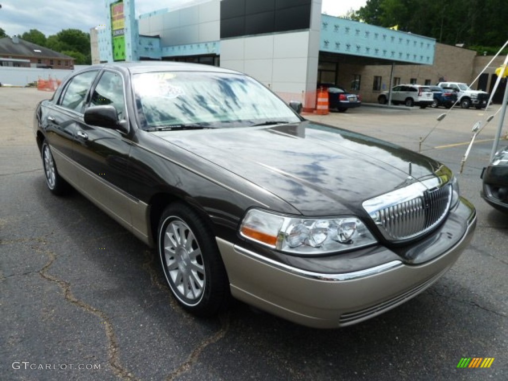 2007 Town Car Signature - Charcoal Beige Metallic / Light Camel photo #5