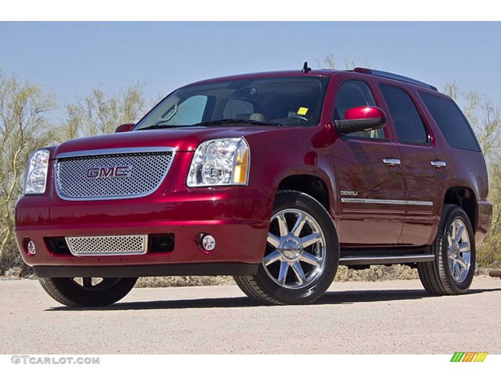 2010 Yukon Denali AWD - Red Jewel Tintcoat / Cocoa/Light Cashmere photo #1