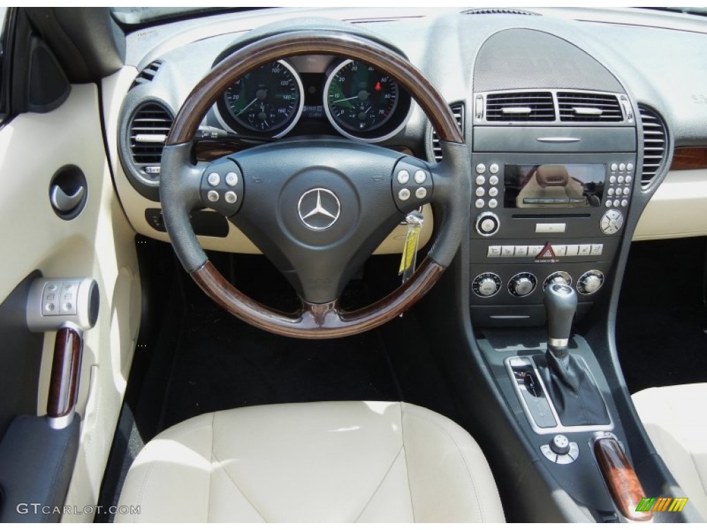 2008 Mercedes-Benz SLK 280 Roadster Beige Dashboard Photo #66191476