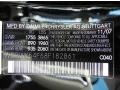 040: Black 2008 Mercedes-Benz SLK 280 Roadster Color Code
