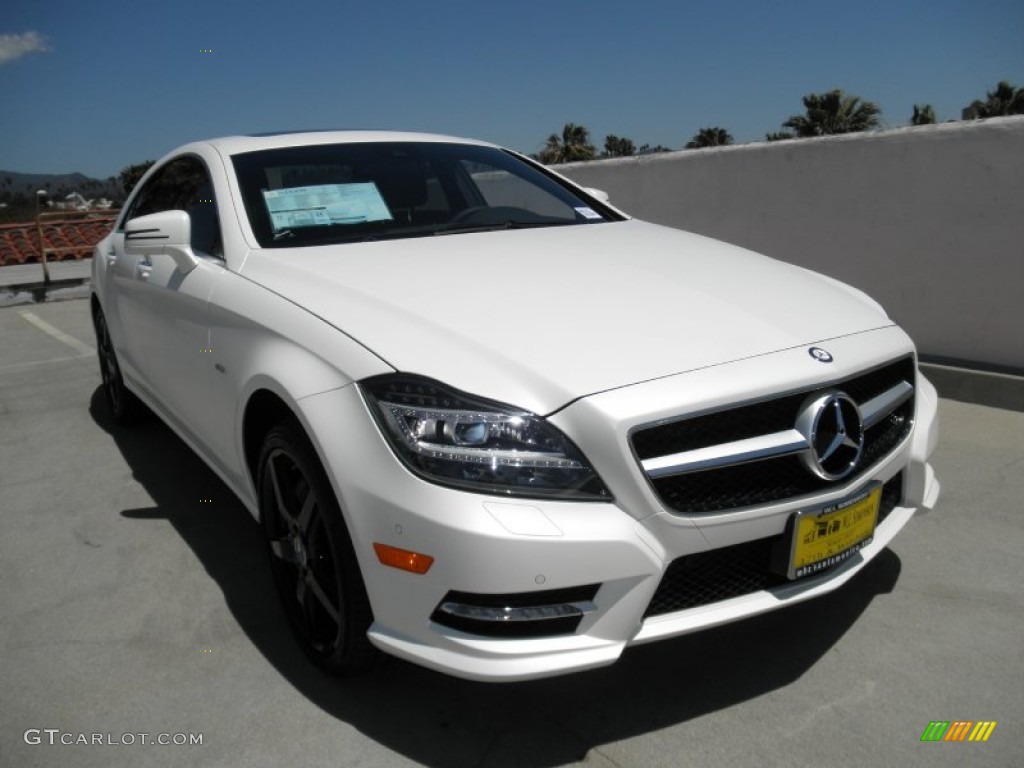 2012 CLS 550 Coupe - Diamond White Metallic / Black photo #1