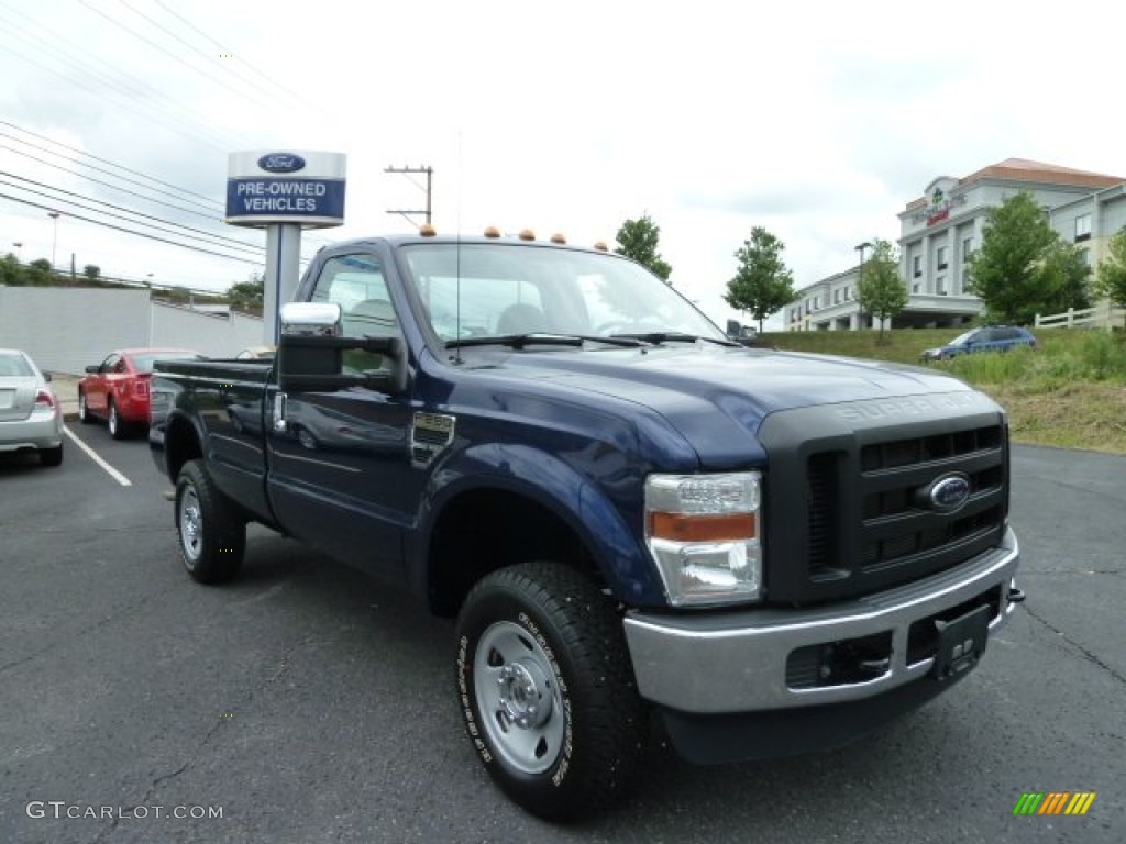 Dark Blue Pearl Metallic Ford F250 Super Duty