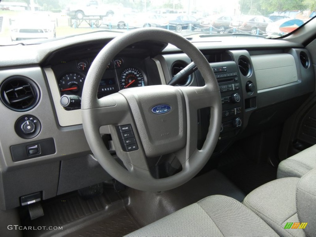 2010 Ford F150 XL Regular Cab Medium Stone Steering Wheel Photo #66192927
