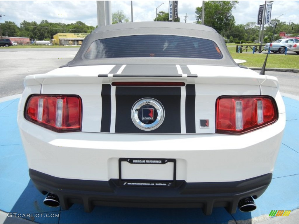 2011 Mustang Roush Sport Convertible - Performance White / Charcoal Black photo #4