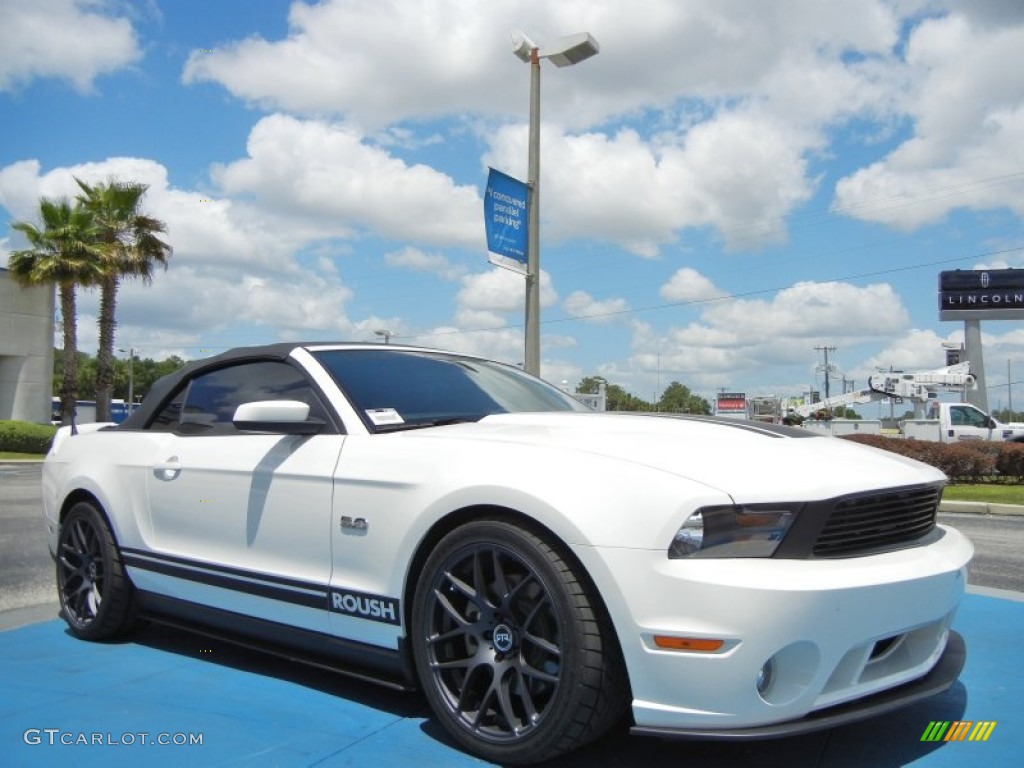 2011 Mustang Roush Sport Convertible - Performance White / Charcoal Black photo #7