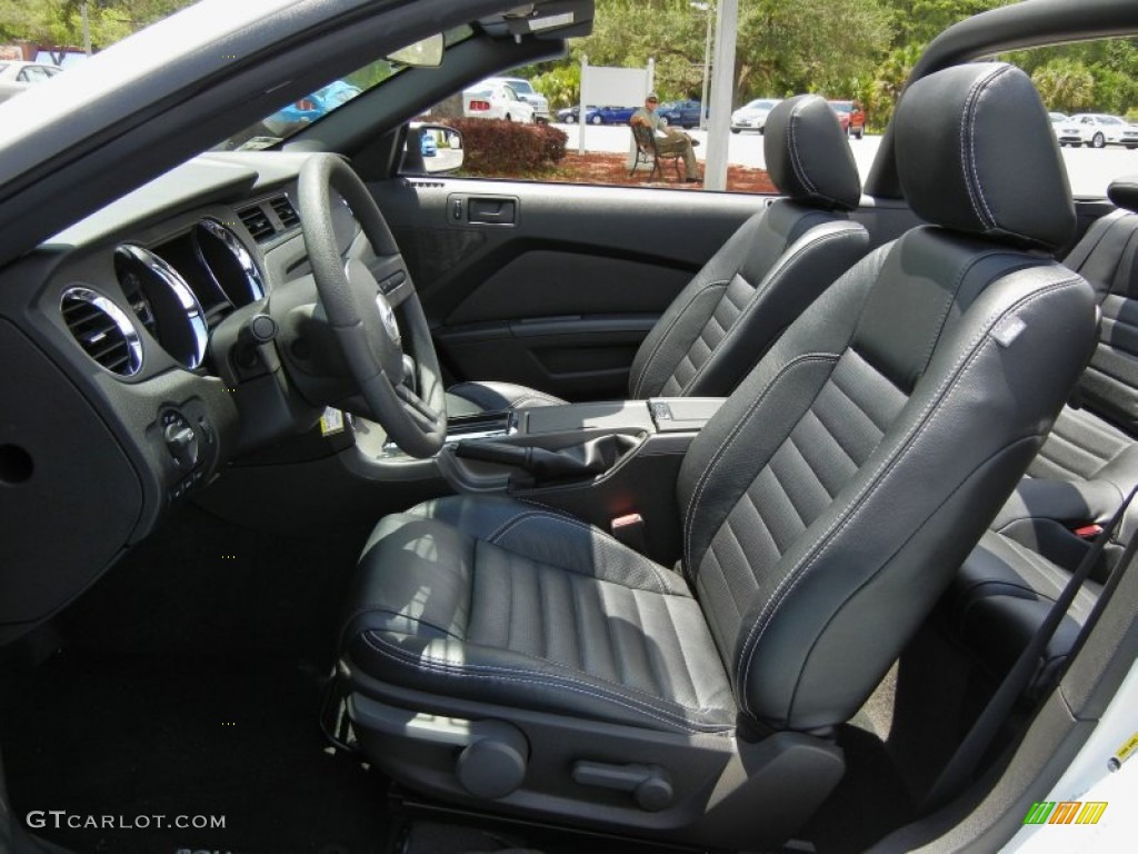 Charcoal Black Interior 2011 Ford Mustang Roush Sport Convertible Photo #66193098