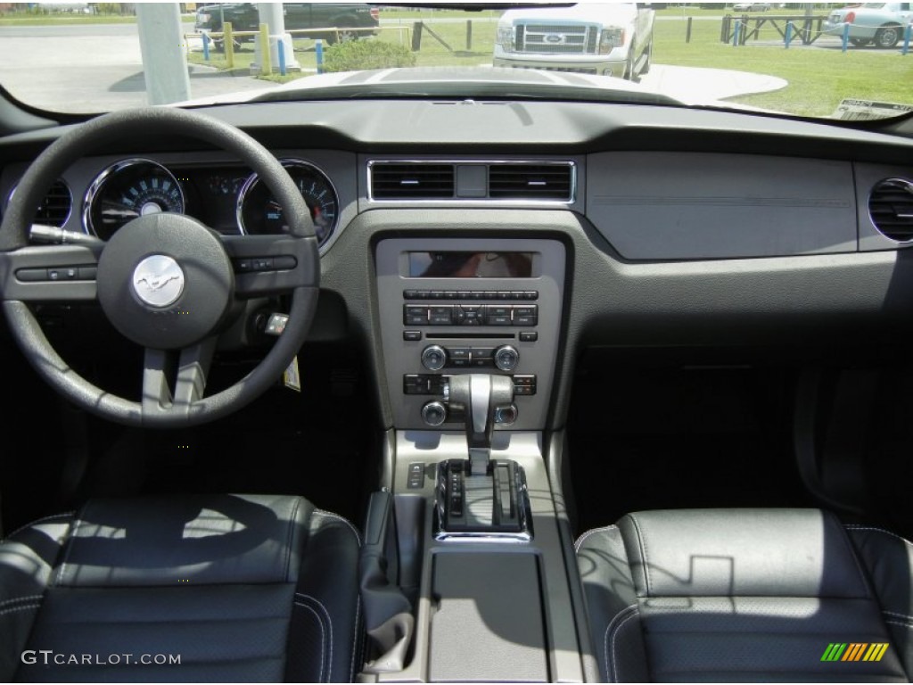 2011 Ford Mustang Roush Sport Convertible Charcoal Black Dashboard Photo #66193120