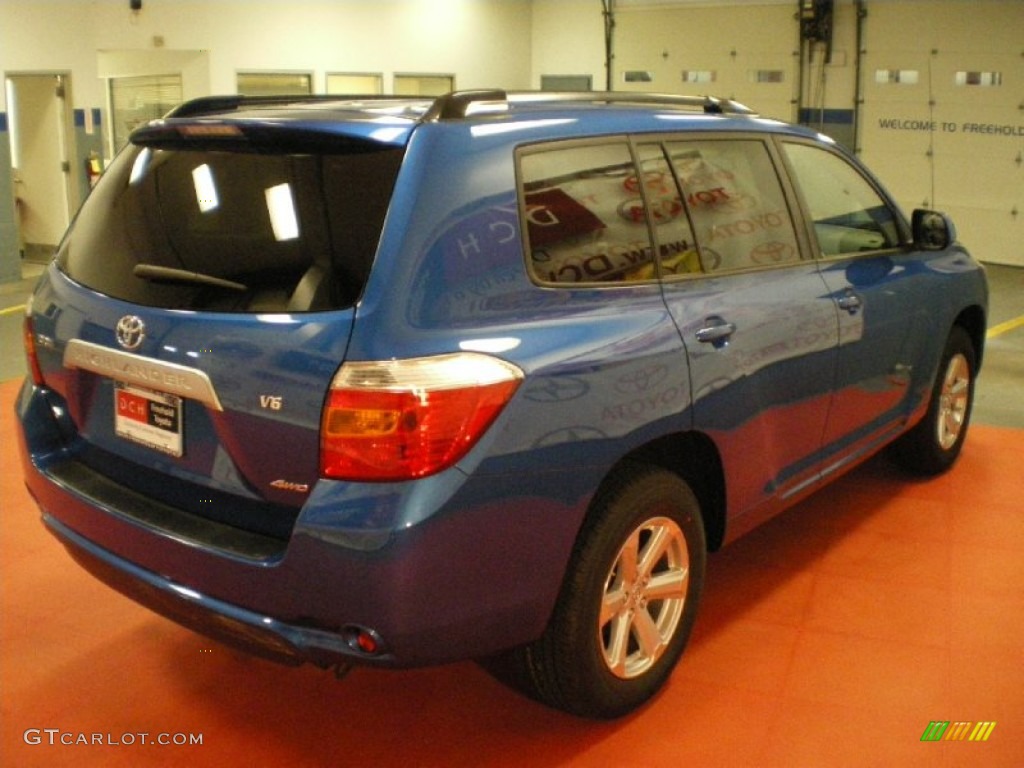 2009 Highlander V6 4WD - Blue Streak Metallic / Ash photo #20