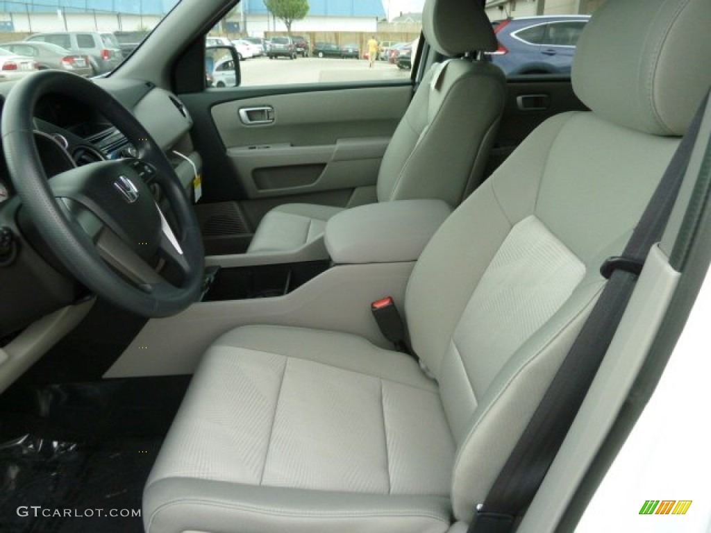 Gray Interior 2012 Honda Pilot LX 4WD Photo #66193918