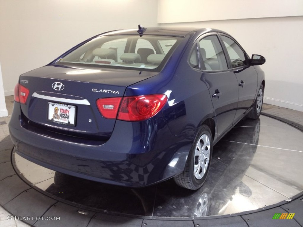 2010 Elantra GLS - Regatta Blue / Beige photo #5