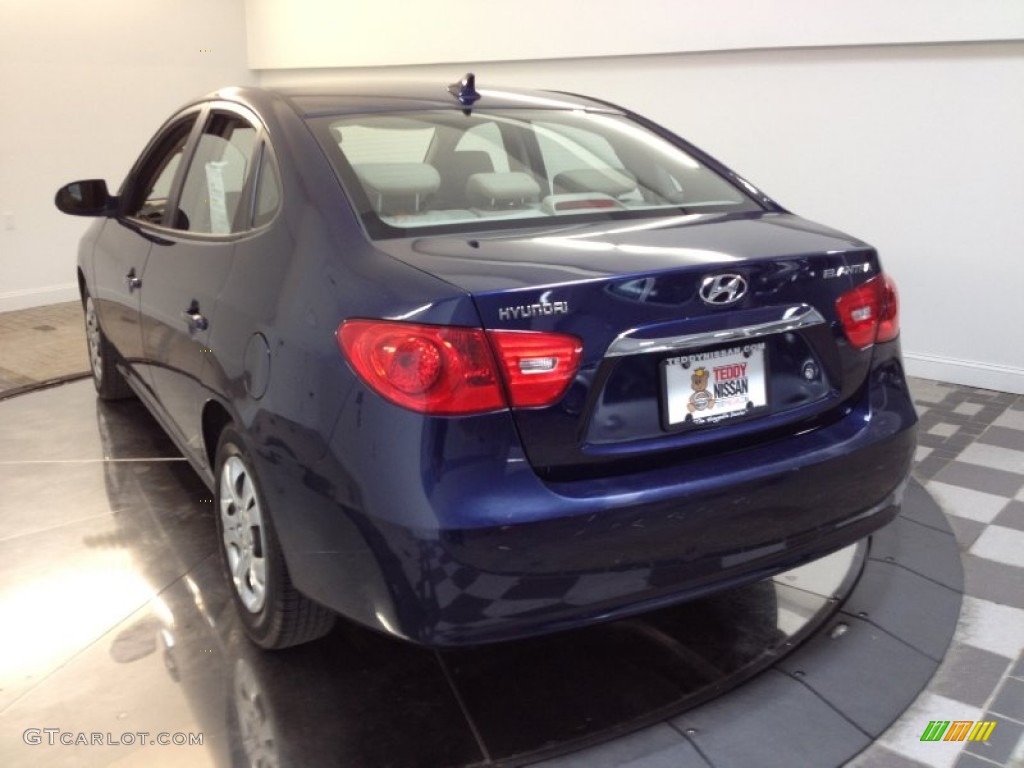 2010 Elantra GLS - Regatta Blue / Beige photo #6