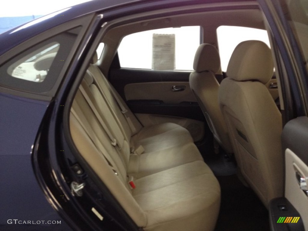 2010 Elantra GLS - Regatta Blue / Beige photo #8