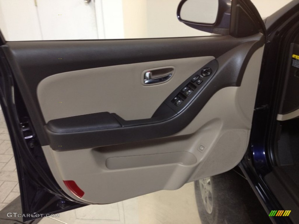 2010 Elantra GLS - Regatta Blue / Beige photo #11