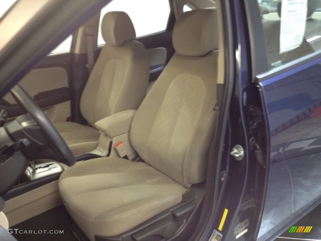 2010 Elantra GLS - Regatta Blue / Beige photo #13
