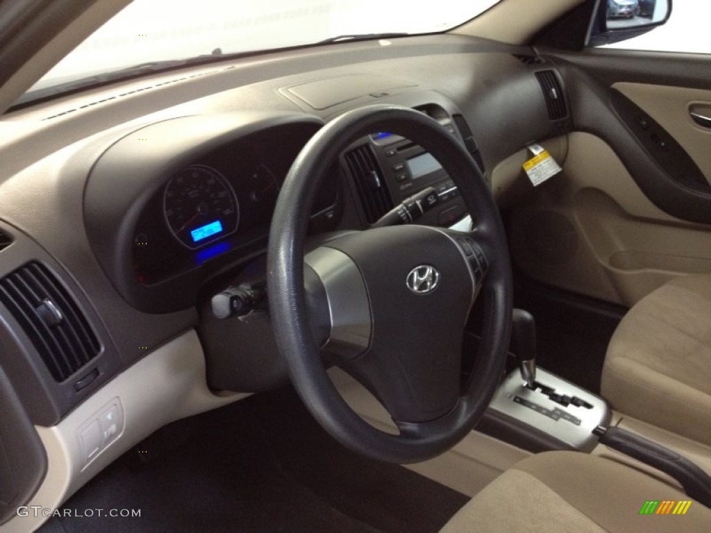 2010 Elantra GLS - Regatta Blue / Beige photo #14