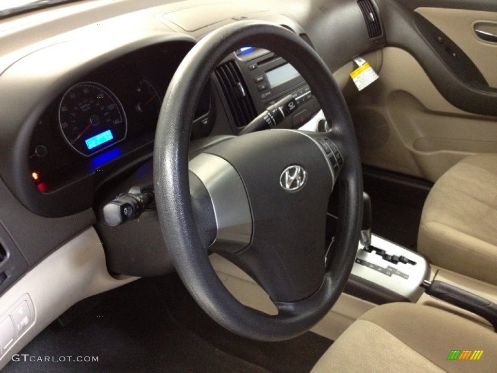 2010 Elantra GLS - Regatta Blue / Beige photo #15