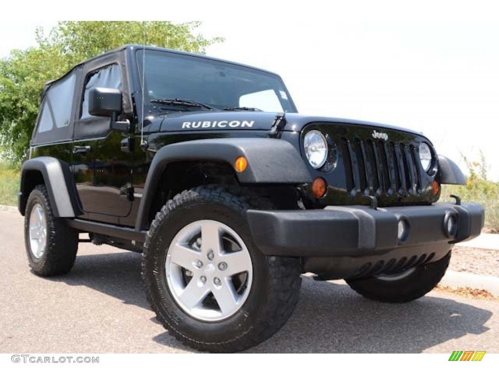 2011 Wrangler Rubicon 4x4 - Black / Black photo #10