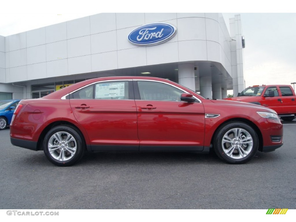 2013 Taurus SEL - Ruby Red Metallic / Dune photo #2