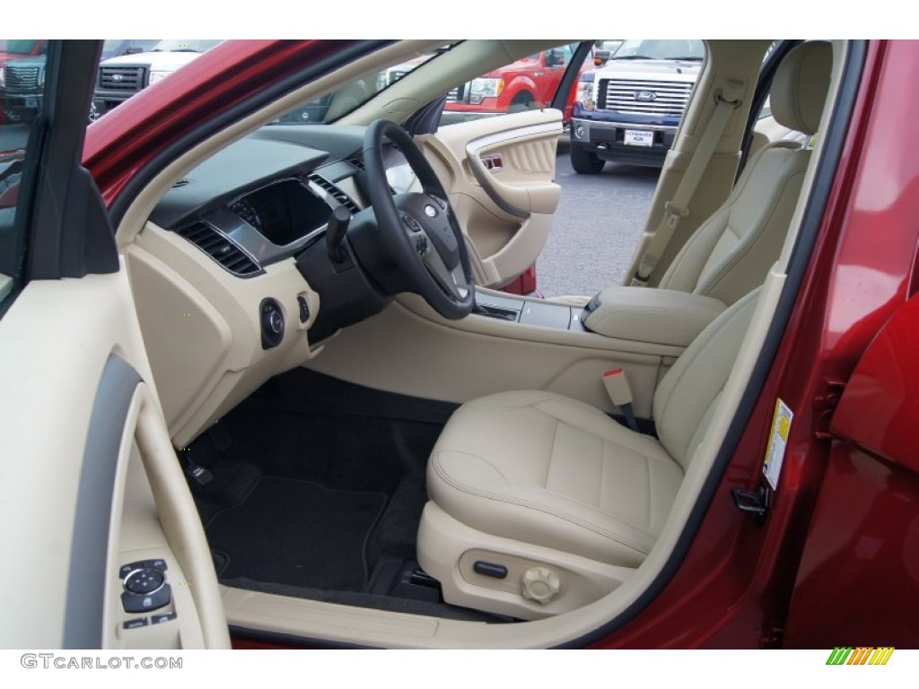 2013 Taurus SEL - Ruby Red Metallic / Dune photo #8