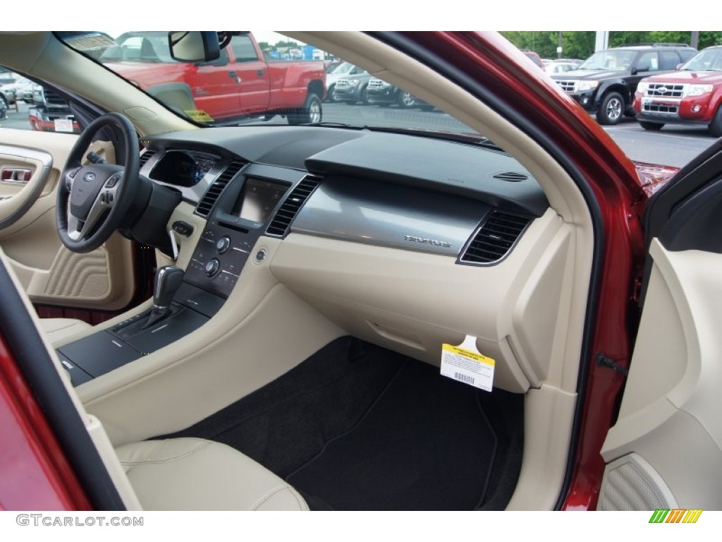 2013 Taurus SEL - Ruby Red Metallic / Dune photo #12