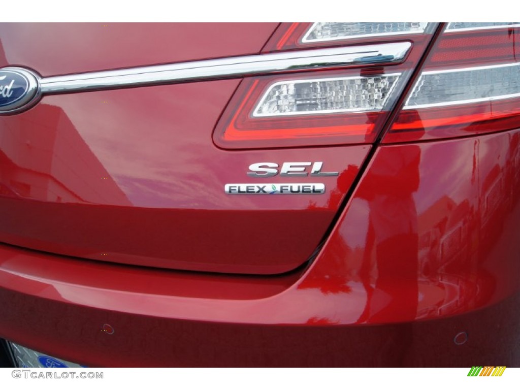 2013 Taurus SEL - Ruby Red Metallic / Dune photo #15