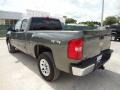 2011 Steel Green Metallic Chevrolet Silverado 1500 LS Extended Cab 4x4  photo #3