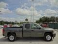 2011 Steel Green Metallic Chevrolet Silverado 1500 LS Extended Cab 4x4  photo #9