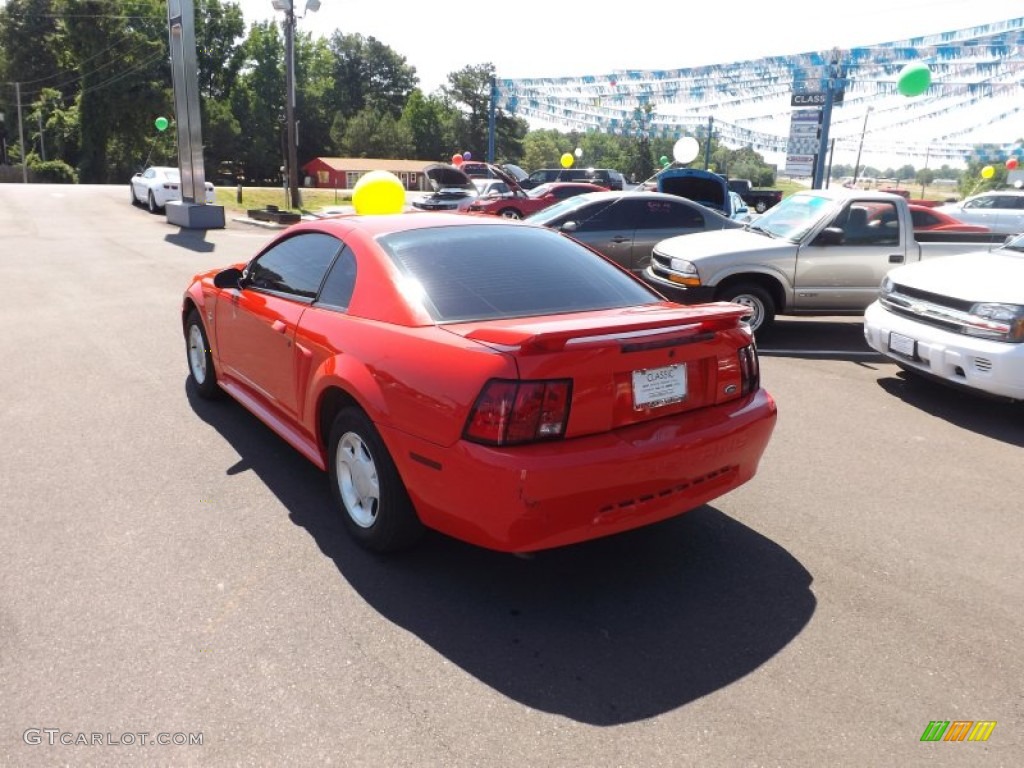 2001 Mustang V6 Coupe - Performance Red / Medium Parchment photo #3