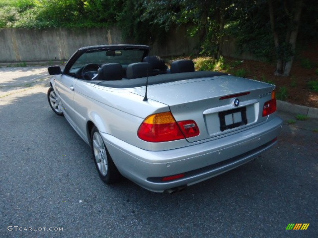 2004 3 Series 325i Convertible - Titanium Silver Metallic / Black photo #5