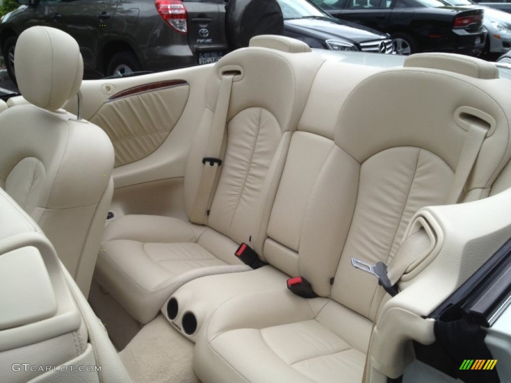 Stone Interior 2009 Mercedes-Benz CLK 350 Cabriolet Photo #66205032