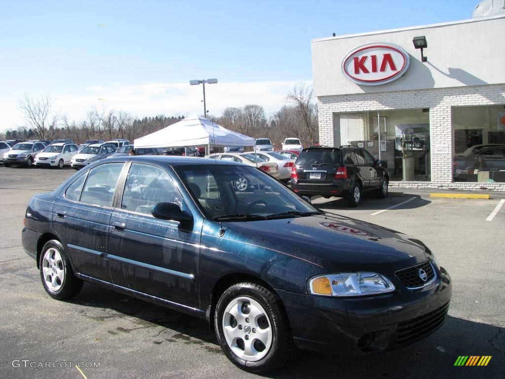 2003 Sentra GXE - Envy Green / Sand Beige photo #1
