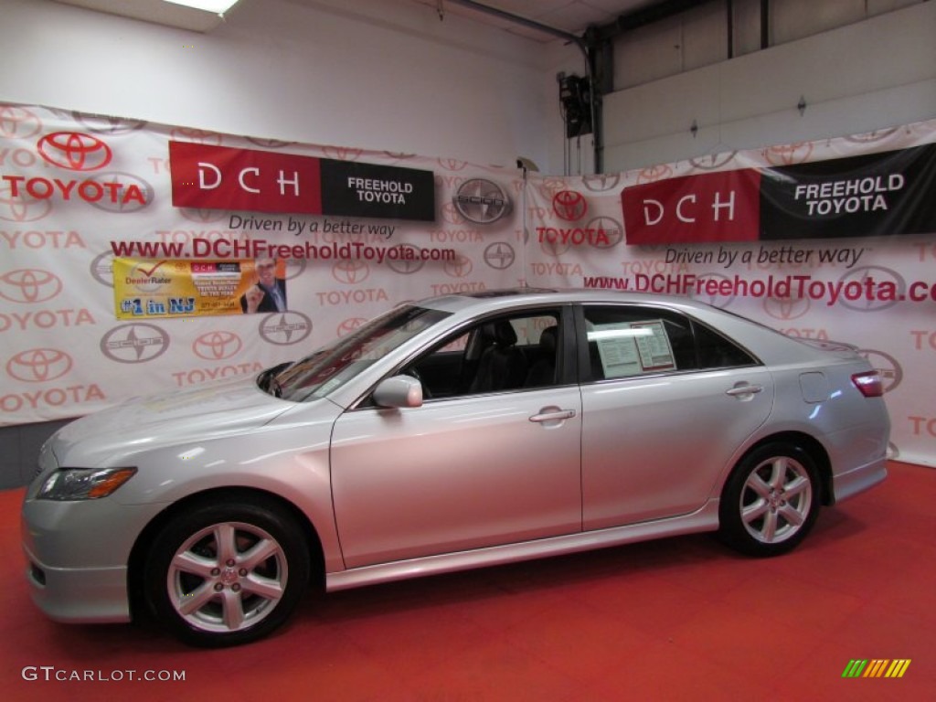 2008 Camry SE V6 - Classic Silver Metallic / Dark Charcoal photo #5