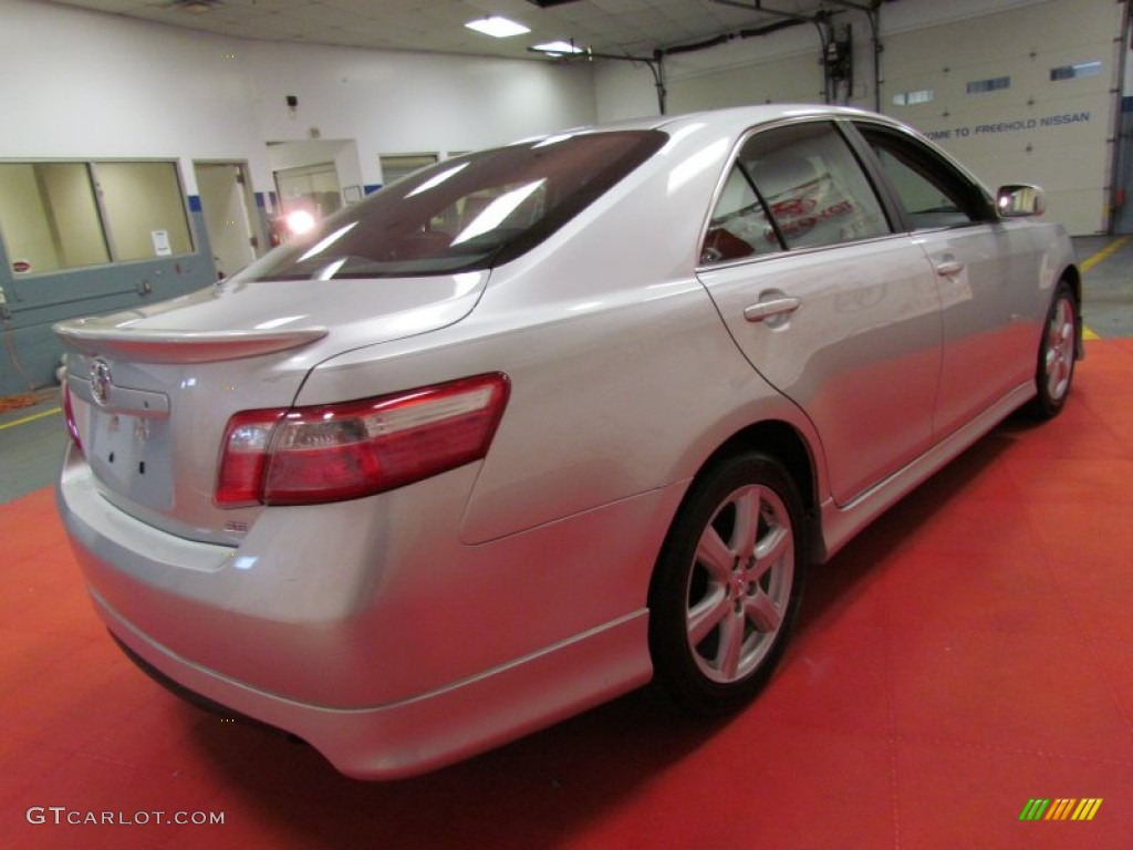 2008 Camry SE V6 - Classic Silver Metallic / Dark Charcoal photo #9