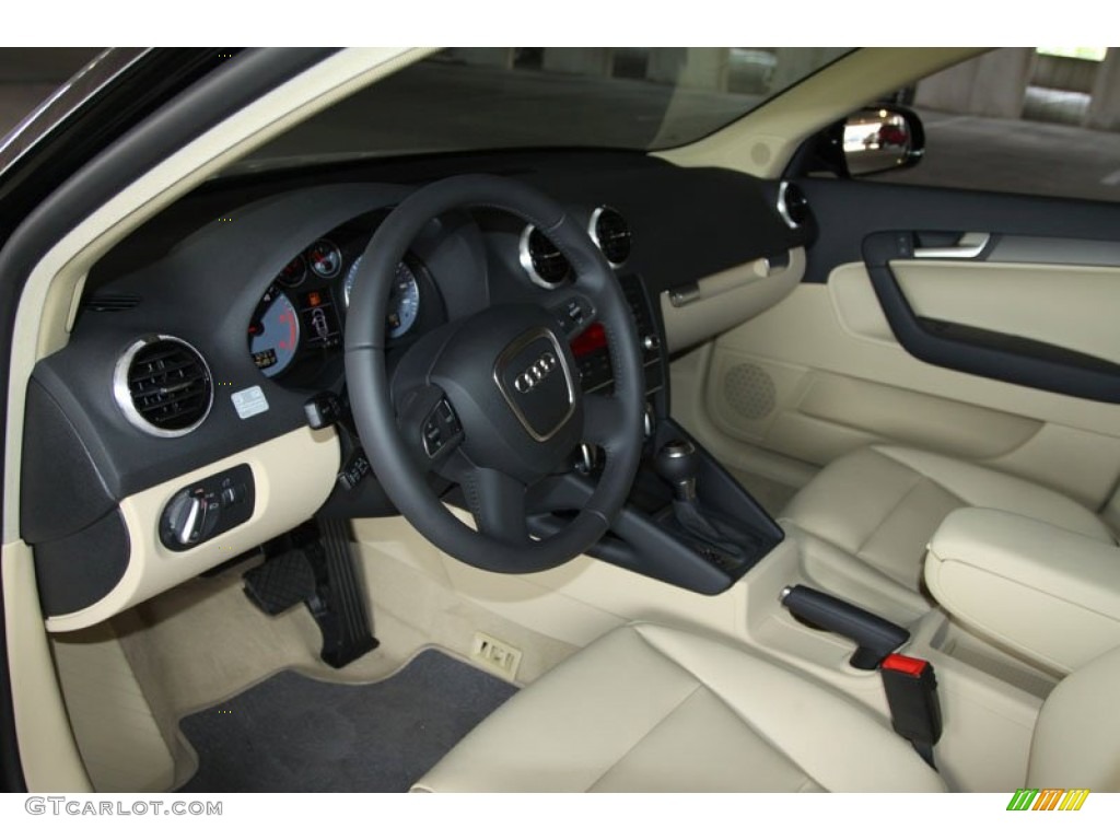 Luxor Beige Interior 2012 Audi A3 2.0 TDI Photo #66205877