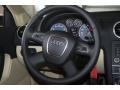 2012 Audi A3 Luxor Beige Interior Steering Wheel Photo