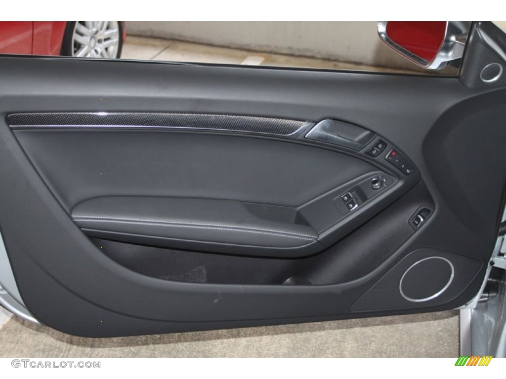 2013 Audi S5 3.0 TFSI quattro Coupe Black Door Panel Photo #66206172