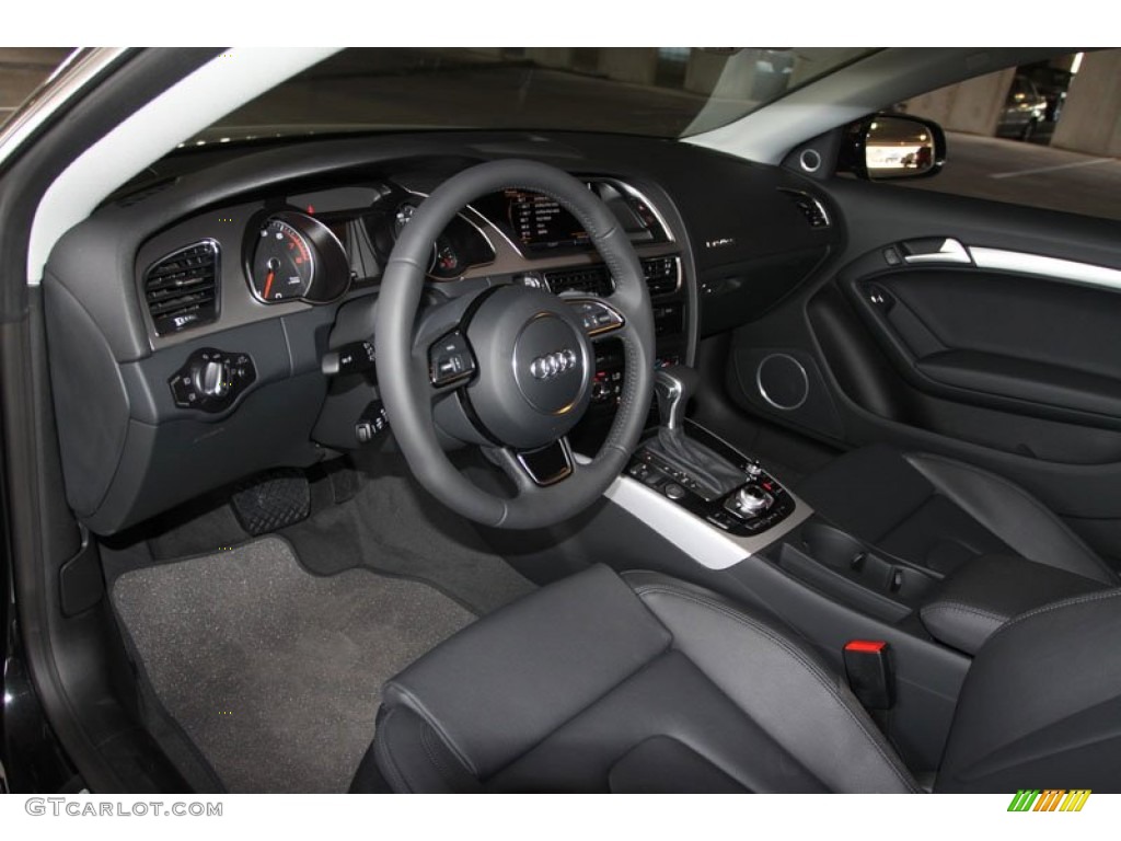 Black Interior 2013 Audi A5 2.0T quattro Coupe Photo #66206280