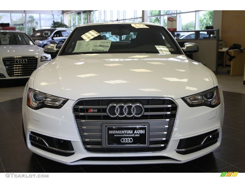 2013 S5 3.0 TFSI quattro Coupe - Ibis White / Black photo #2