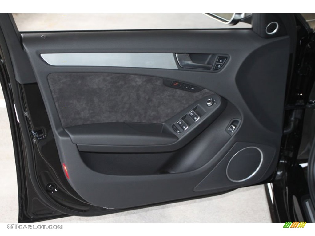 2013 Audi S4 3.0T quattro Sedan Black Door Panel Photo #66206457