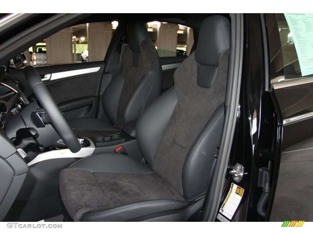 Black Interior 2013 Audi S4 3.0T quattro Sedan Photo #66206463