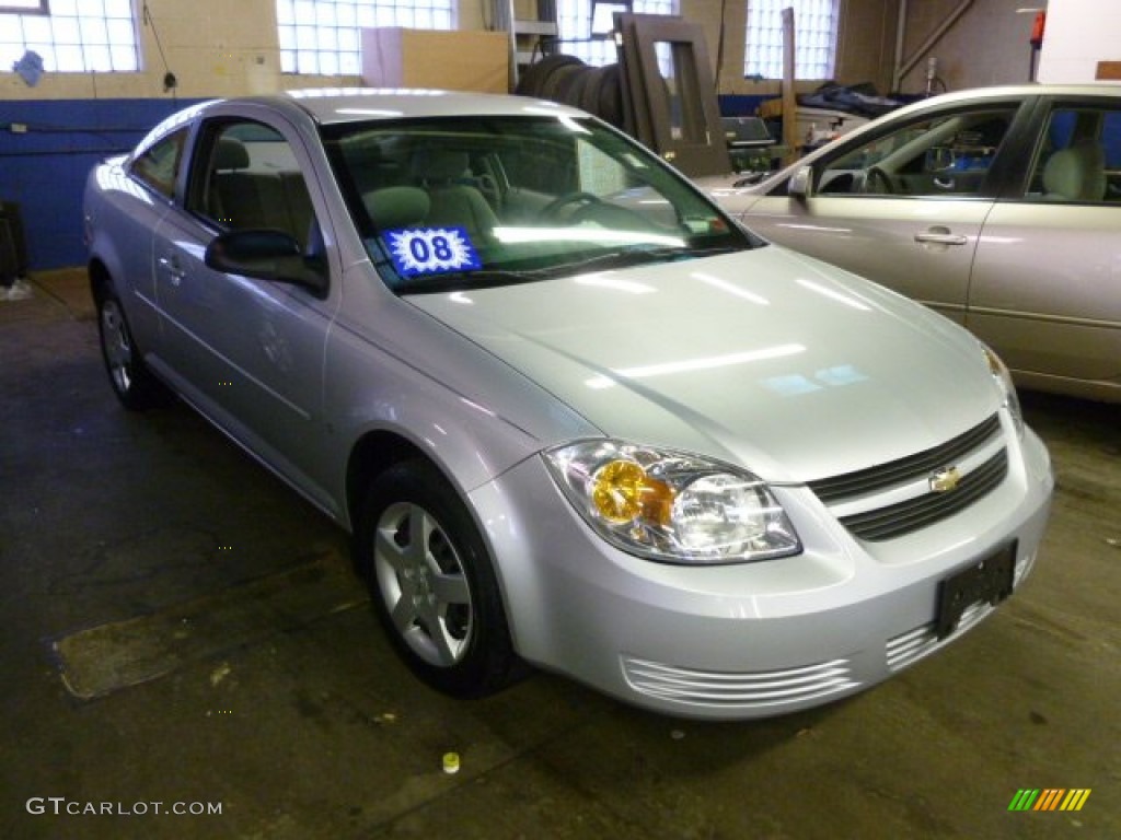 2008 Cobalt LS Coupe - Ultra Silver Metallic / Gray photo #1