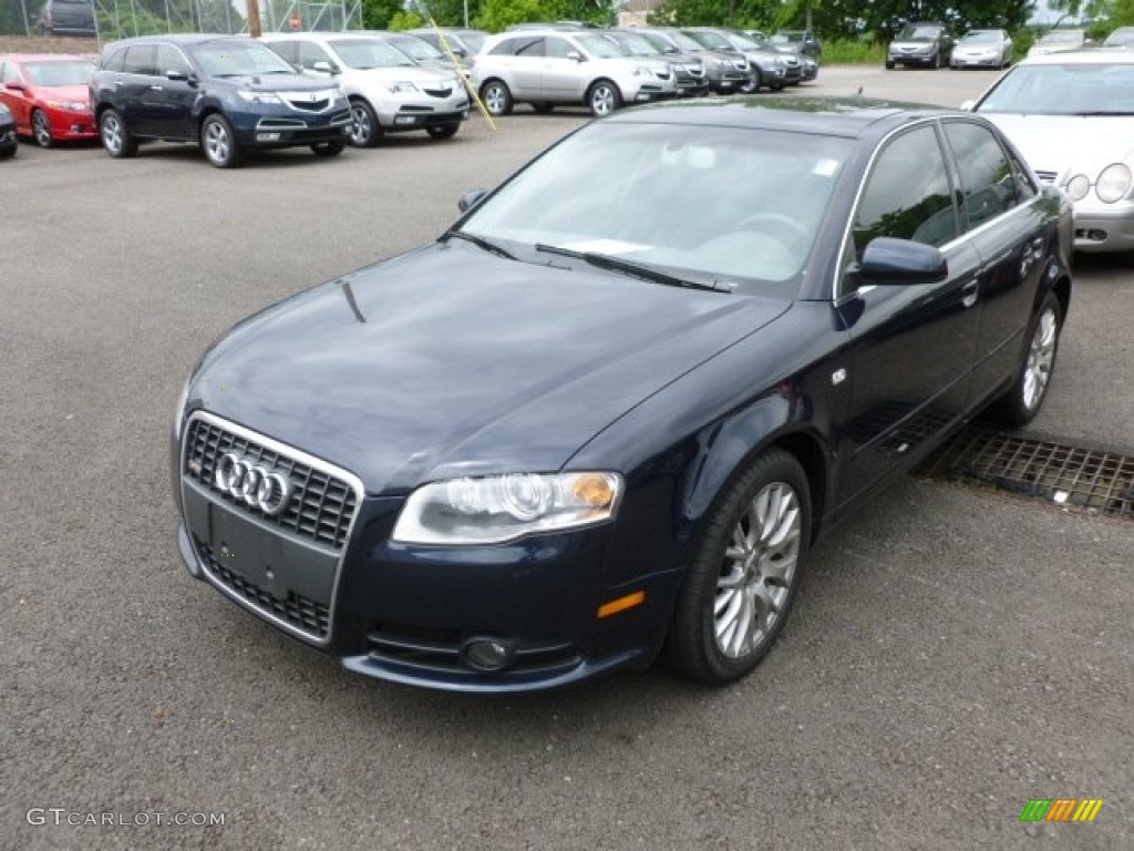 2008 A4 2.0T Special Edition quattro Sedan - Ocean Blue Pearl Effect / Light Gray photo #3