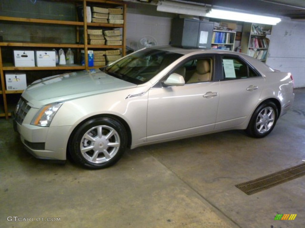 2009 CTS 4 AWD Sedan - Gold Mist / Cashmere/Cocoa photo #1