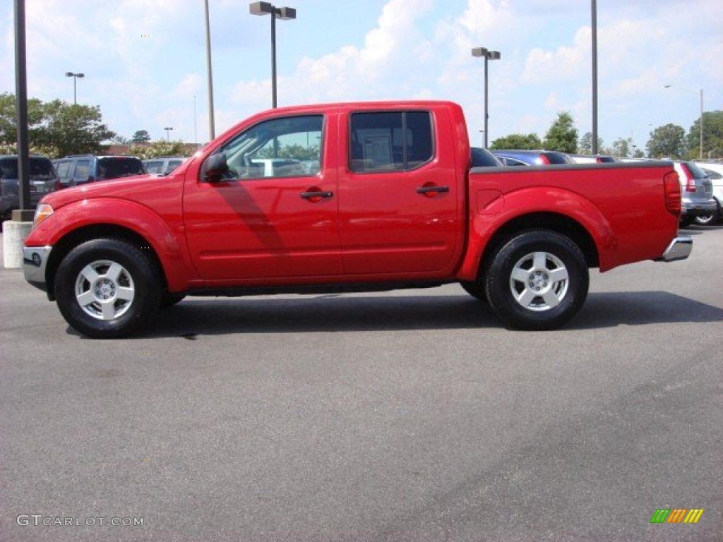 Red Alert 2008 Nissan Frontier SE Crew Cab Exterior Photo #66211105