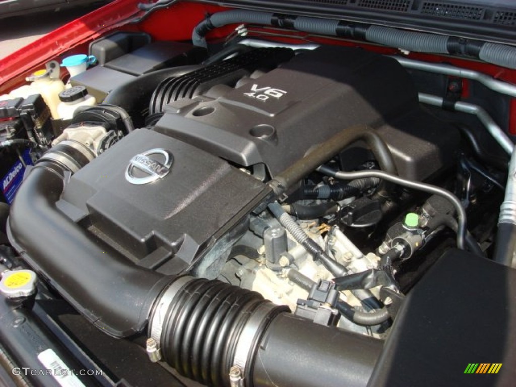 2008 Nissan Frontier SE Crew Cab Engine Photos