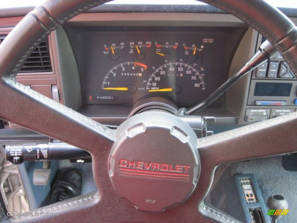 1994 Suburban K1500 4x4 - Atlantic Blue Metallic / Denim Blue photo #10